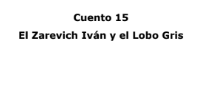 EL ZAREVICH IVAN Y EL LOBO GRIS